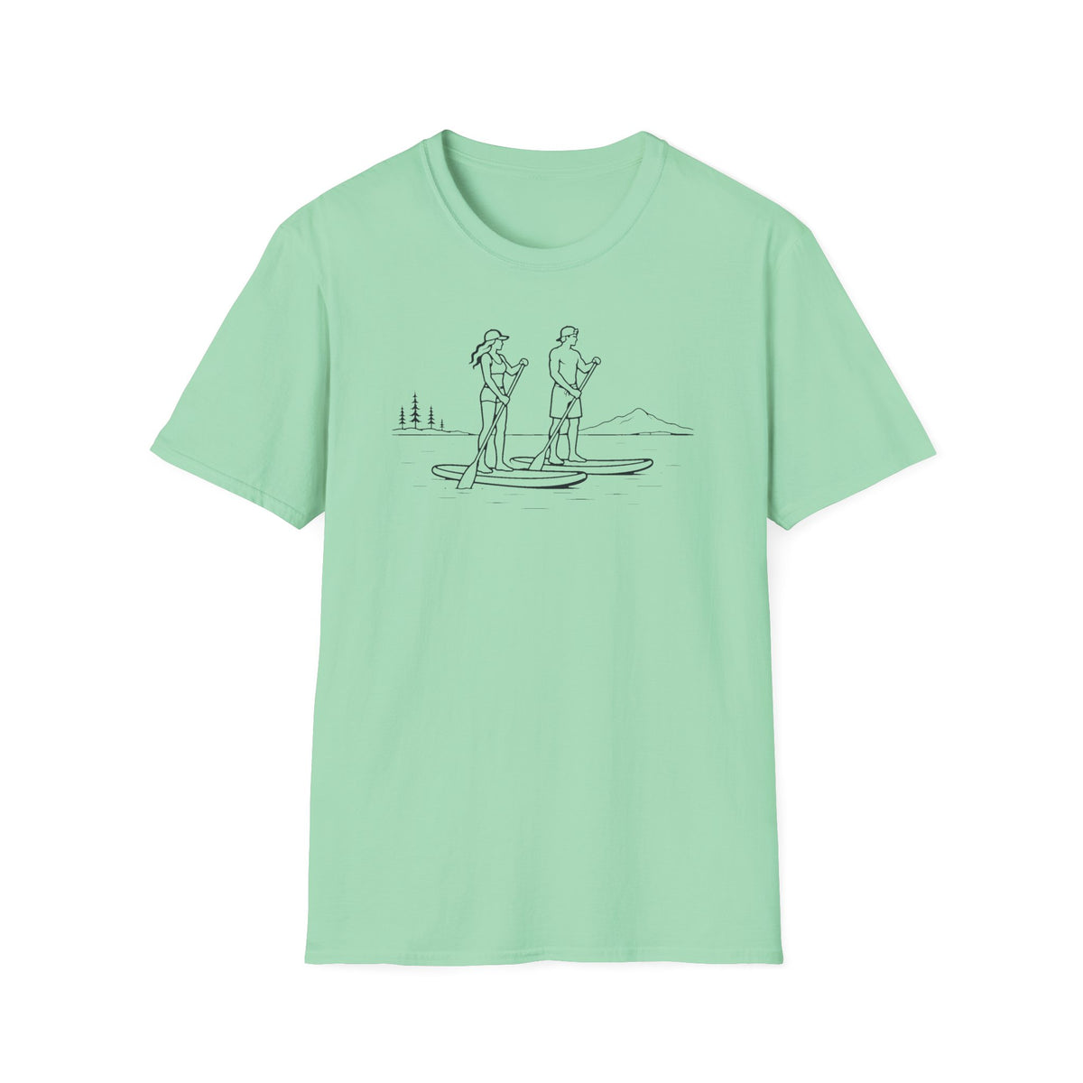 Couple Paddling