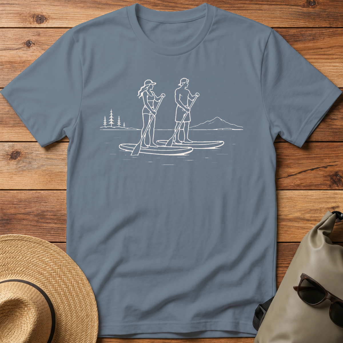 Couple Paddling