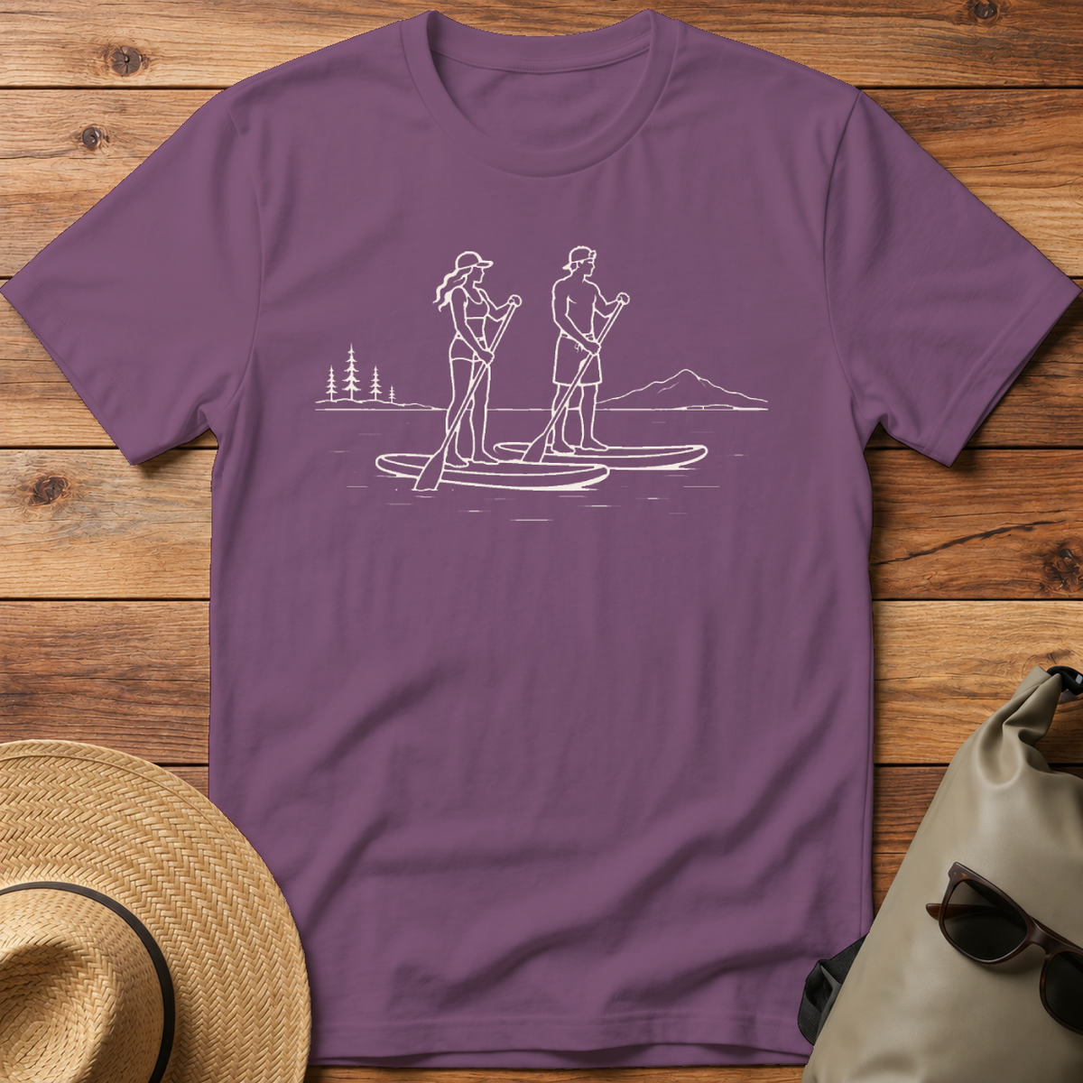 Couple Paddling