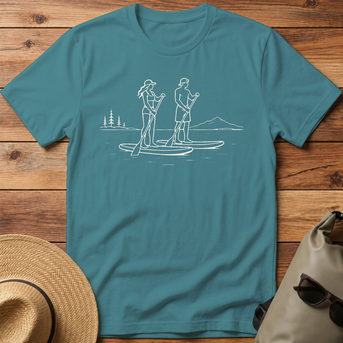 Couple Paddling