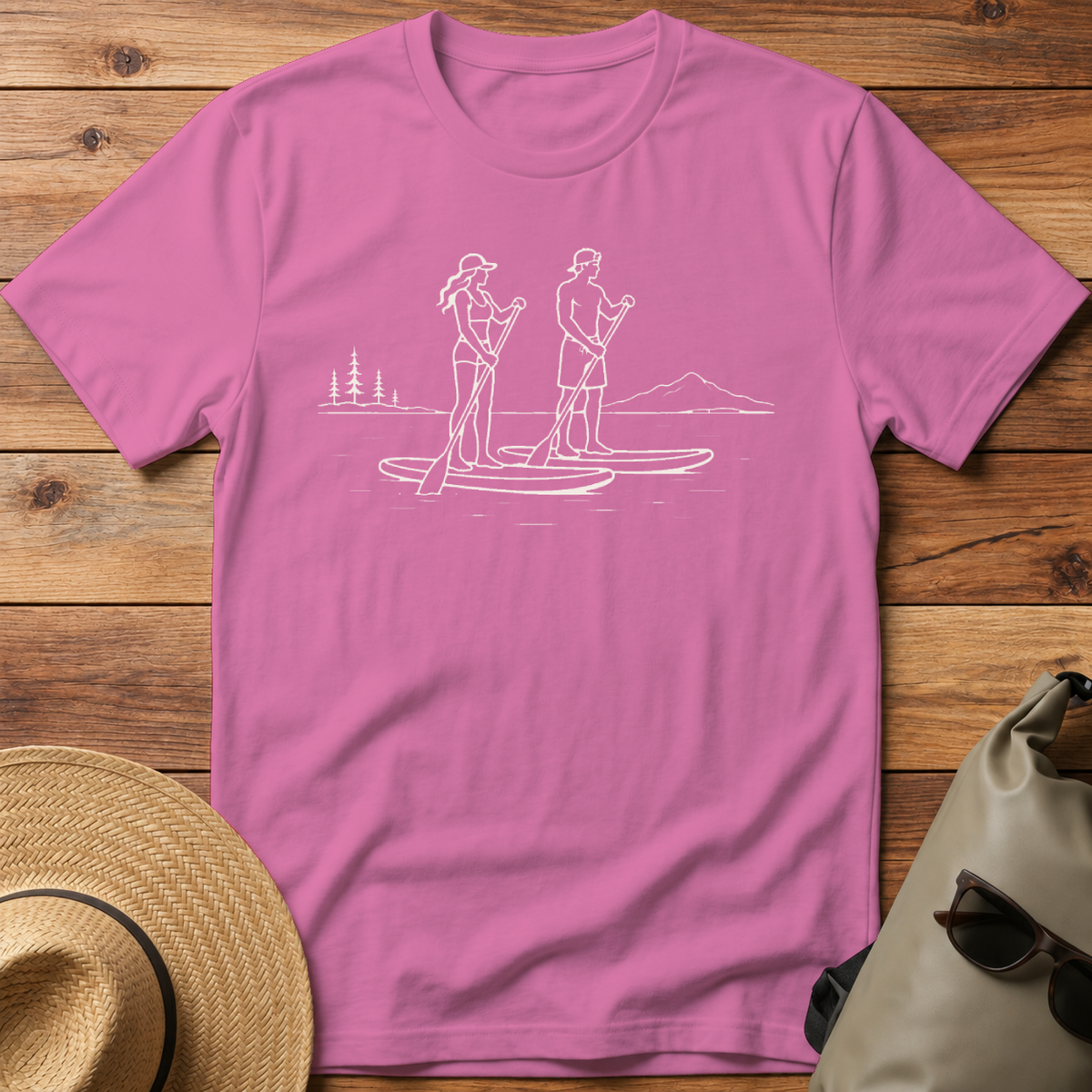 Couple Paddling