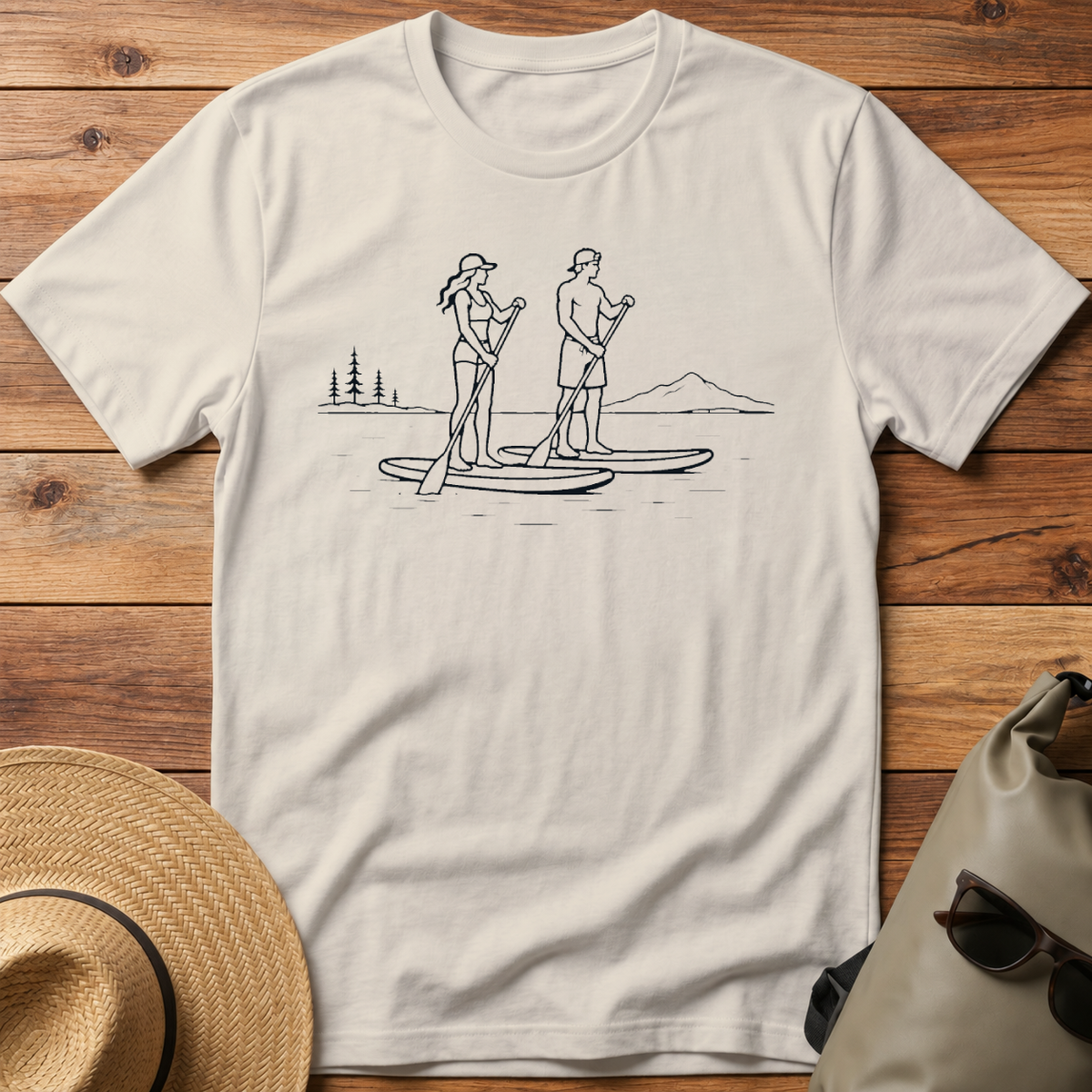 Couple Paddling