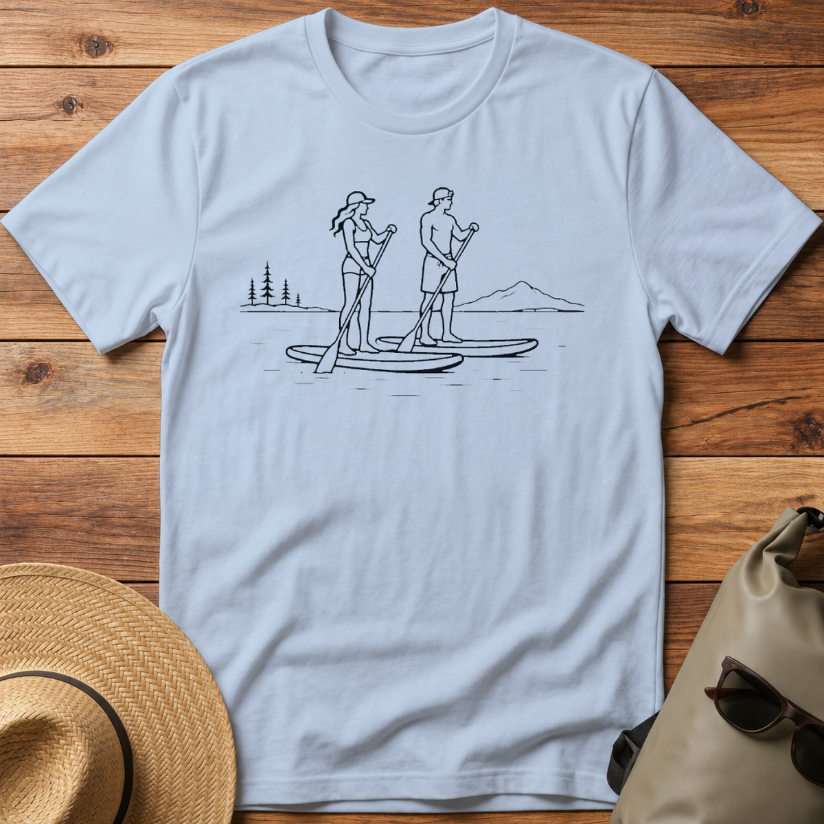 Couple Paddling