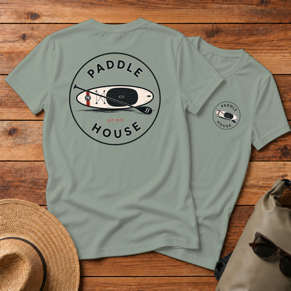 Paddle House Badge Logo - Front + Back