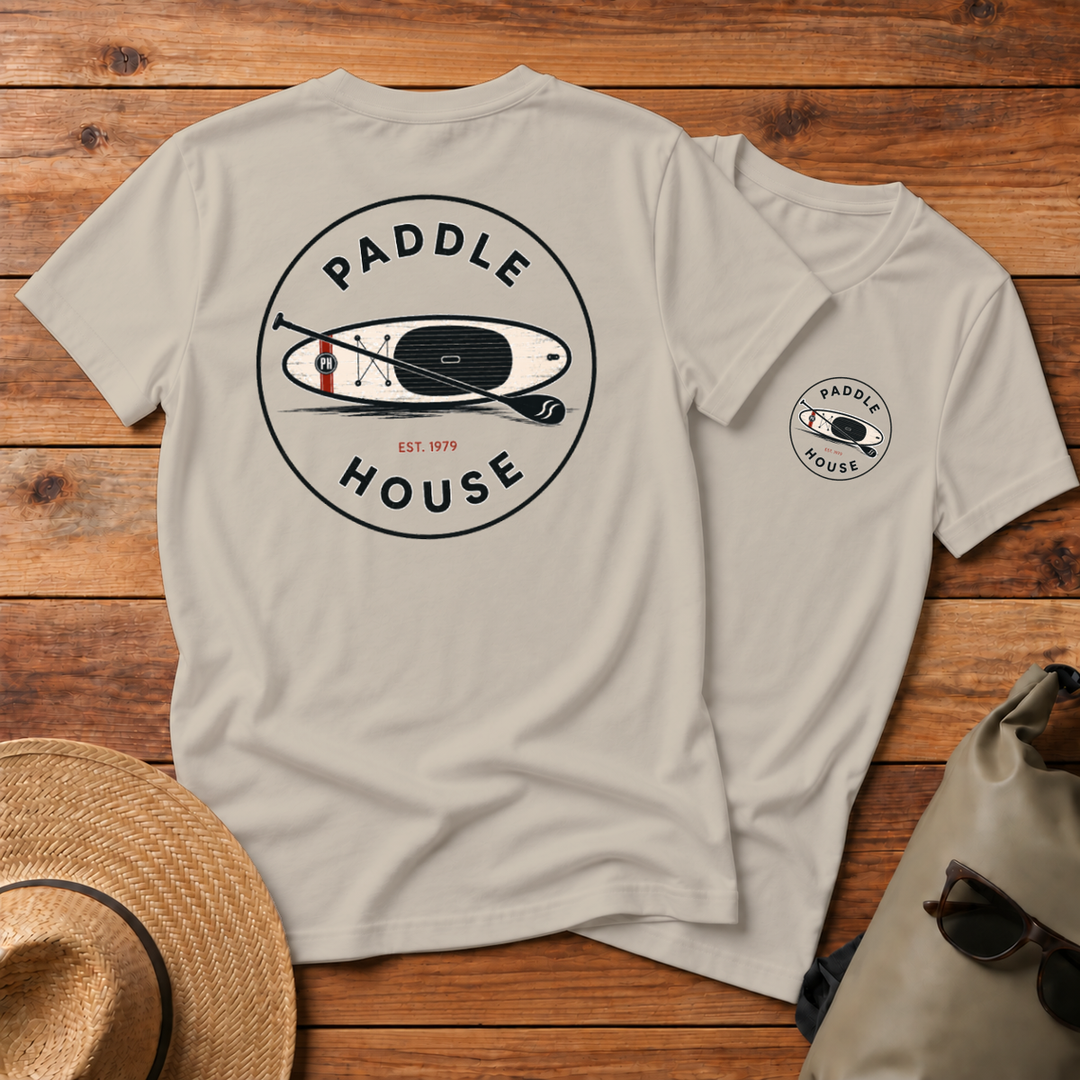 Paddle House Badge Logo - Front + Back